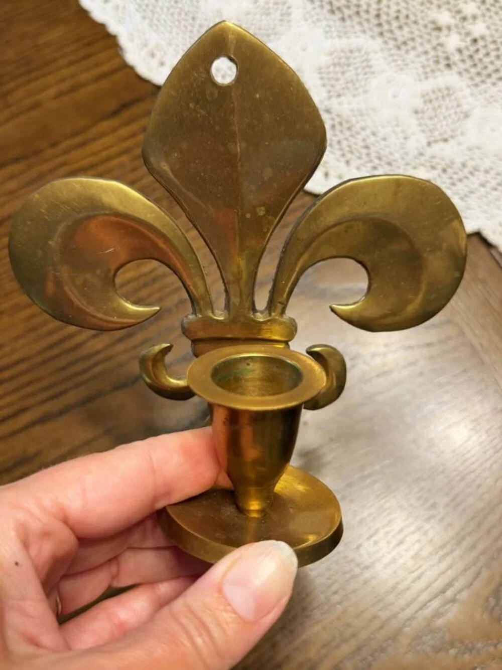Vintage Wall Sconces Set of 3 Brass Gold Tone